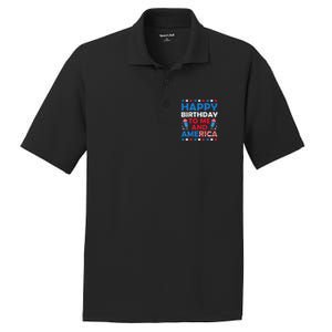 Happy Birthday To Me And America 4th Of July Firecracker Cool Gift PosiCharge RacerMesh Polo