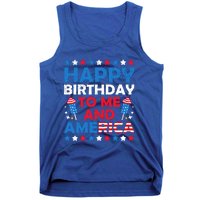 Happy Birthday To Me And America 4th Of July Firecracker Cool Gift Tank Top