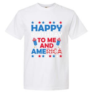 Happy Birthday To Me And America 4th Of July Firecracker Cool Gift Garment-Dyed Heavyweight T-Shirt