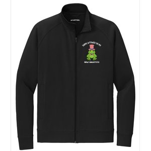 Happy Birthday To Me And America Patriotic 4th Of July Frog Gift Stretch Full-Zip Cadet Jacket