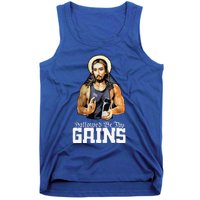 Hallowed Be Thy Gains Jesus Weight Lifting Workout Tank Top