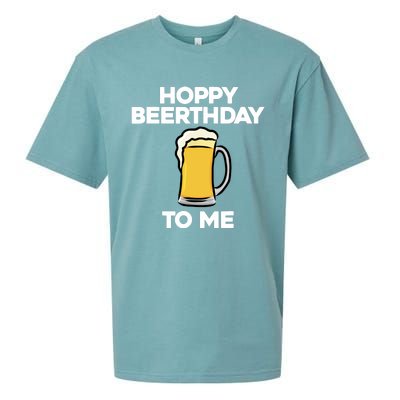 Hoppy Beerthday To Me Happy Birthday Celebrate I Love Beer Sueded Cloud Jersey T-Shirt