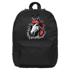 Horse Bandana T For Horseback Riding Horse Lover 16 in Basic Backpack