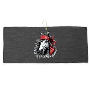 Horse Bandana T For Horseback Riding Horse Lover Large Microfiber Waffle Golf Towel