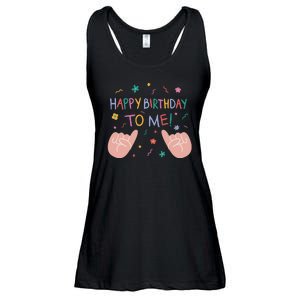 Happy Birthday To Me Ladies Essential Flowy Tank