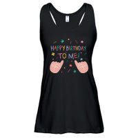 Happy Birthday To Me Ladies Essential Flowy Tank