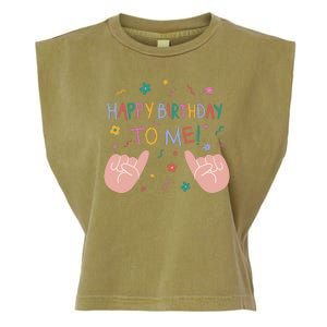 Happy Birthday To Me Garment-Dyed Women's Muscle Tee