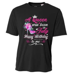 Happy Birthday To Me! A Queen Was Born In July Birthday Gift Cooling Performance Crew T-Shirt