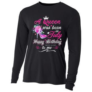 Happy Birthday To Me! A Queen Was Born In July Birthday Gift Cooling Performance Long Sleeve Crew