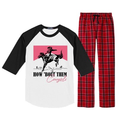 How Bout Them Cowgirls Boy Aint They Somethin Raglan Sleeve Pajama Set