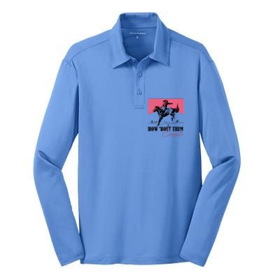 How Bout Them Cowgirls Boy Aint They Somethin Silk Touch Performance Long Sleeve Polo