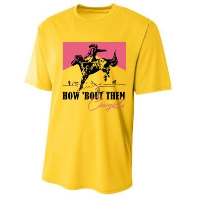 How Bout Them Cowgirls Boy Aint They Somethin Performance Sprint T-Shirt