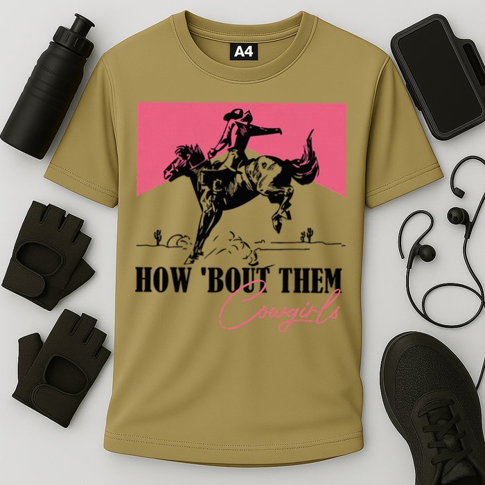 How Bout Them Cowgirls Boy Aint They Somethin Cooling Performance Crew T-Shirt