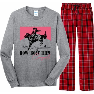 How Bout Them Cowgirls Boy Aint They Somethin Long Sleeve Pajama Set