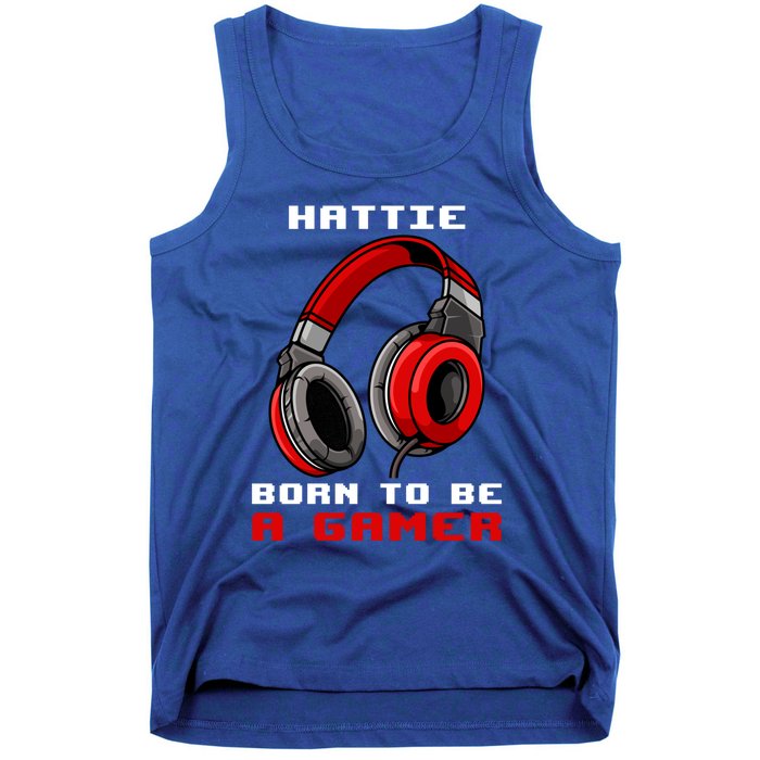 Hattie Born To Be A Gamer Personalized Gift Tank Top