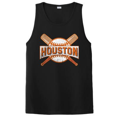 Houston Baseball Team Love Sport Funny Gifts PosiCharge Competitor Tank