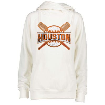 Houston Baseball Team Love Sport Funny Gifts Womens Funnel Neck Pullover Hood