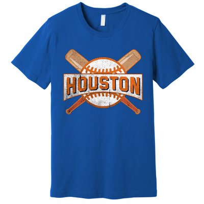 Houston Baseball Team Love Sport Funny Gifts Premium T-Shirt