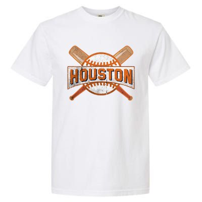 Houston Baseball Team Love Sport Funny Gifts Garment-Dyed Heavyweight T-Shirt