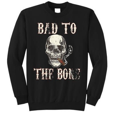 Halloween Bad To The Bone Skeleton Spooky Sweatshirt