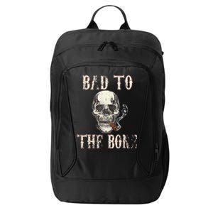 Halloween Bad To The Bone Skeleton Spooky City Backpack