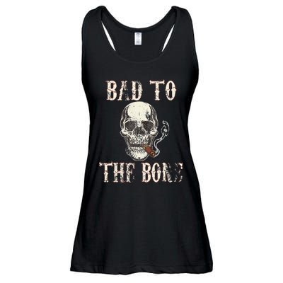 Halloween Bad To The Bone Skeleton Spooky Ladies Essential Flowy Tank