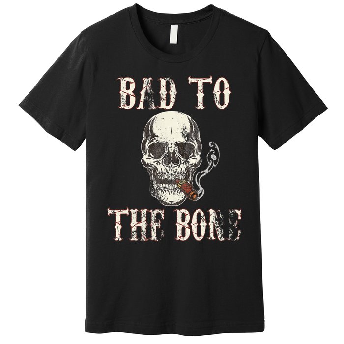 Halloween Bad To The Bone Skeleton Spooky Premium T-Shirt