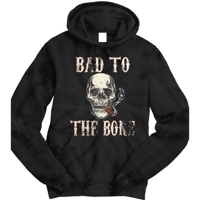 Halloween Bad To The Bone Skeleton Spooky Tie Dye Hoodie