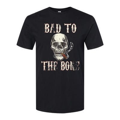 Halloween Bad To The Bone Skeleton Spooky Softstyle CVC T-Shirt