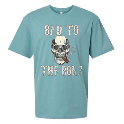 Halloween Bad To The Bone Skeleton Spooky Sueded Cloud Jersey T-Shirt