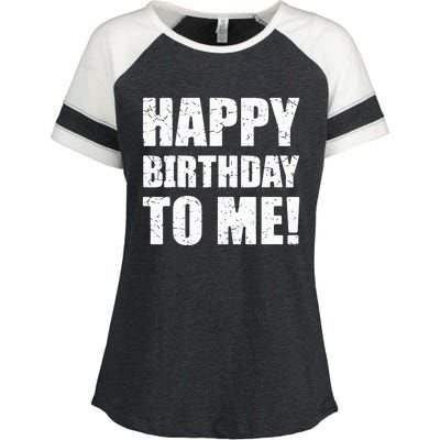 Happy Birthday To Me! Birthday Party Theme Enza Ladies Jersey Colorblock Tee