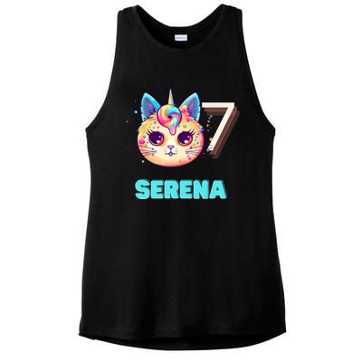 Happy Birthday To Serena Ladies PosiCharge Tri-Blend Wicking Tank