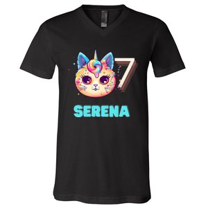 Happy Birthday To Serena V-Neck T-Shirt