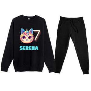 Happy Birthday To Serena Premium Crewneck Sweatsuit Set