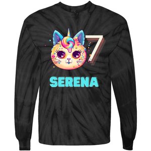 Happy Birthday To Serena Tie-Dye Long Sleeve Shirt