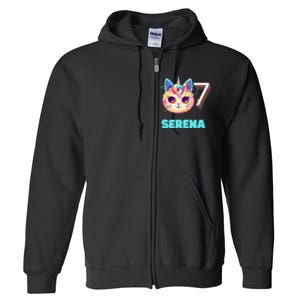 Happy Birthday To Serena Full Zip Hoodie