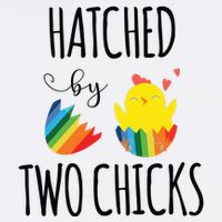 Hatched By Two Chicks Cute Lgbt Baby Announce Cooling Performance Crew T-Shirt