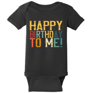 Happy Birthday to Me Birthday Party Design Baby Bodysuit