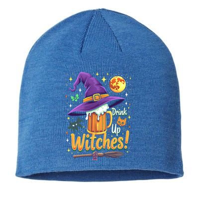 Halloween Beer Up Witches Party Drunk Funny Gift Sustainable Beanie