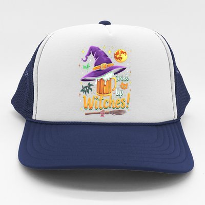 Halloween Beer Up Witches Party Drunk Funny Gift Trucker Hat