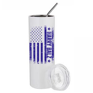 Harry Balz Usa Flag Political Gift Stainless Steel Tumbler