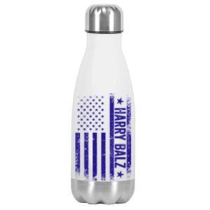 Harry Balz Usa Flag Political Gift Stainless Steel Insulated Water Bottle