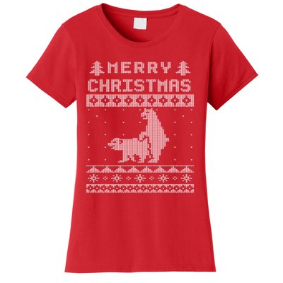 Humping Bear Ugly Christmas Women's T-Shirt