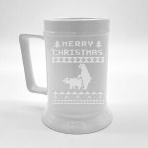 Humping Bear Ugly Christmas Beer Stein