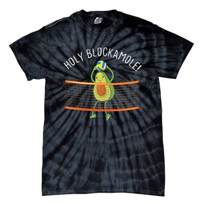 Holy Blockamole Volleyball Cute Funny Tie-Dye T-Shirt