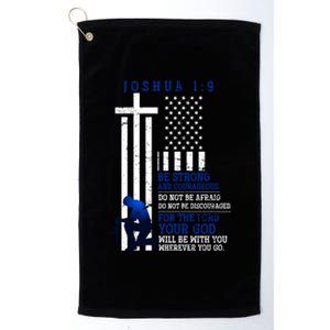 Holy Bible Verse Us Flag American Christian Gift Idea Prayer Gift Platinum Collection Golf Towel