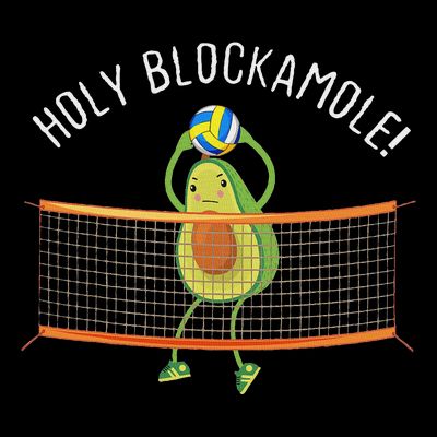 Holy Blockamole Volleyball Cute Funny T-Shirt