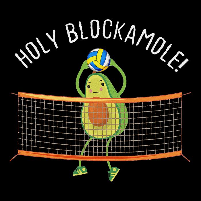 Holy Blockamole Volleyball Cute Funny T-Shirt