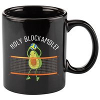 Holy Blockamole Volleyball Cute Funny 11oz C Handle Ceramic Mug