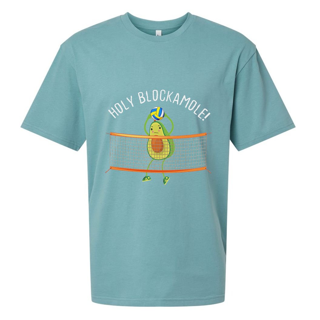 Holy Blockamole Volleyball Cute Funny Sueded Cloud Jersey T-Shirt
